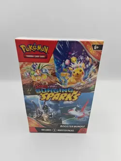 Pokemon TCG Scarlet & Violet Surging Sparks Booster Bundle 6 Packs - New Sealed - Image 1