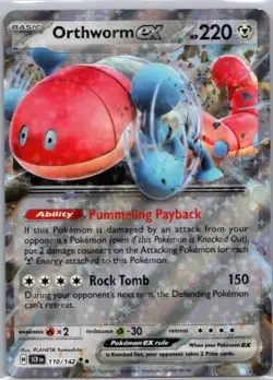 Pokemon TCG Orthworm ex 110 Stellar Crown Holofoil NM - Image 1