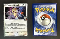 TEAM ROCKET'S MEOWTH (COSMOS HOLO) 149/182 HOLO POKEMON NM - Image 3