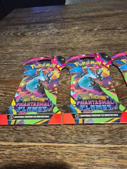 Pokemon TCG: ME Phantasmal Flames Sleeved Booster Packs X5 - Image 2