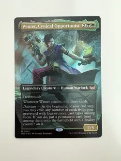 Winter Cynical Opportunist Foil Borderless MTG Magic Gathering Card NM Mint DSC - Image 1