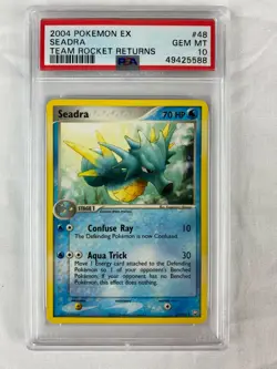 PSA 10 Gem Mint Seadra 2004 EX Team Rocket Returns #48 - Image 1