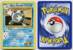 MISTY'S POLIWHIRL 53/132 UNCOMMON GYM HEROES POKEMON UNLIMITED LP - Image 3