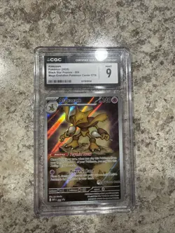 Alakazam Black Star Promo Mega Evolution Pokemon Center Stamped - Image 1