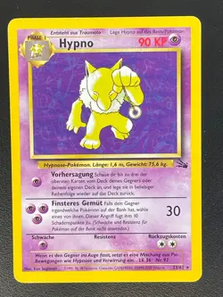 Hypno 23/62 Fossil Rare Deutsch Exc Pokemon - Image 1