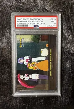 2000 Topps Pokemon TV - Animation Series 2 Foil - Pokemon Scent Sation- PSA 9 - Image 1