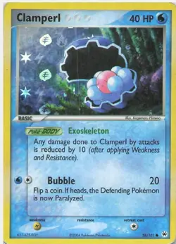 Clamperl - 58/101 - Common - Reverse Holo Pokemon Hidden Legends - Image 1