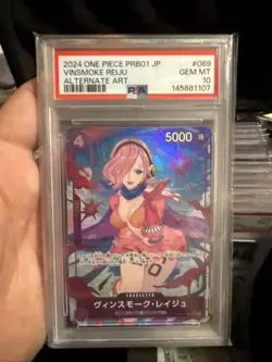 Vinsmoke Reiju (Alt Art) OP06-069 SR ONE PIECE The Best PRB-01 Japanese PSA 10 - Image 1