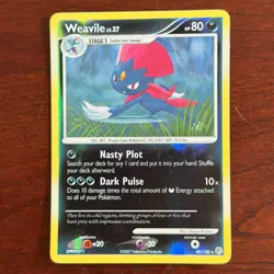 Weavile 40/130 Reverse Holo Rare Diamond & Pearl Pokemon Card - Image 1