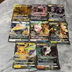 Nintendo Pokemon JUMBO Card Holo GX Lot/8 Snorlax Bewear Pikachu Tag Team - Image 1