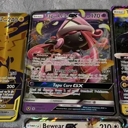 Nintendo Pokemon JUMBO Card Holo GX Lot/8 Snorlax Bewear Pikachu Tag Team - Image 3