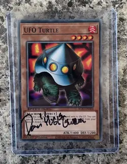 Signed Dan Green UFO TURTLE “yugi” Yu-Gi-Uh! Trading Card Game 2020 VOICE - Image 1