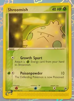 Shroomish 78/100 Sandstorm E-reader Pokemon Card VLP - Image 1