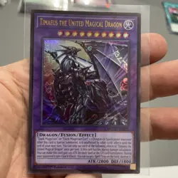 Timaeus The United Magical Dragon MZMU-EN012 ULTRA RARE NM! +Bonus Card FREESHIP - Image 1