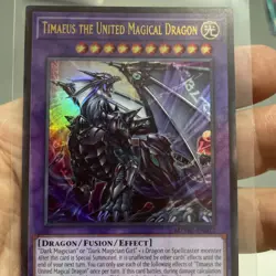 Timaeus The United Magical Dragon MZMU-EN012 ULTRA RARE NM! +Bonus Card FREESHIP - Image 3