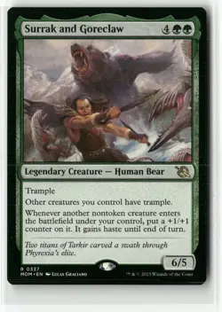 Surrak and Goreclaw R 337 March of the Machine MTG M1-002 - Image 1