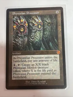MTG The Brothers' War Phyrexian Processor Retro Frame Artifact #39 Mythic - Image 1