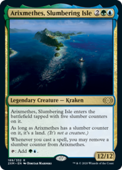mtg magic arixmethes, slumbering isle ENGLISH FRENCH arixmethes l'ile assoupie - Image 1