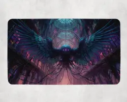 MTG Playmat | Mechanical Demon Artifacts Themed Playmat | Unofficial MTG Playmat - Image 1