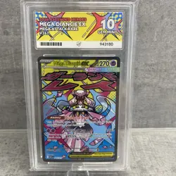 Ace 10 Mega Diancie EX 267/217 Ascended Heroes Pokemon Perfect Subgrades - Image 1