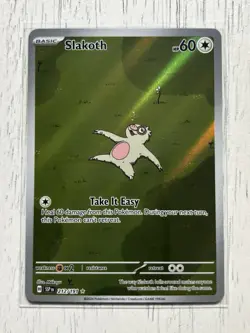 Pokemon TCG Slakoth Illustration Surging Sparks 212/191 Near Mint Condition - Image 2