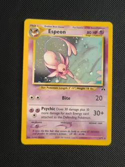 🩷 ESPEON Holo Pokemon 2001 Neo Discovery 1/75 ENG LP - Image 1