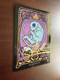 Mew Promo Pokai Gaku SIGNED - Art Yueh Pokemon - Glossy Non Holo Ultra Rare - Image 2