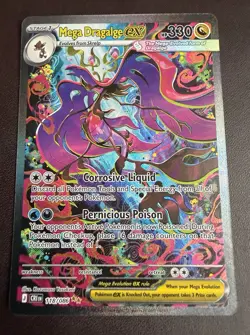 Pokemon TCG: Mega Dragalge EX 118/086 SIR Chaos Rising NM Pack Fresh - Image 1