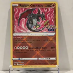 Radiant Charizard 011/078 Pokemon GO Holo Rare NM/M - Image 1