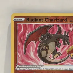 Radiant Charizard 011/078 Pokemon GO Holo Rare NM/M - Image 2