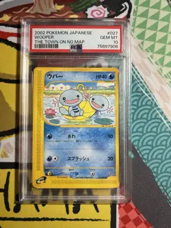 PSA 10 Pokemon Japanese Wooper 027/092 Town On No Map Unlimited Pop 6 - Image 1