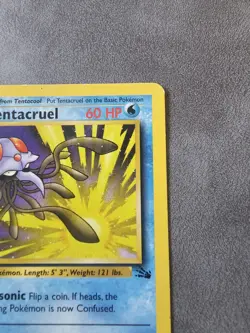 1st Edition Tentacruel 44/62 Uncommon Fossil Pokemon MP - Image 4