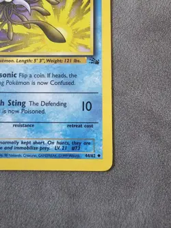 1st Edition Tentacruel 44/62 Uncommon Fossil Pokemon MP - Image 5
