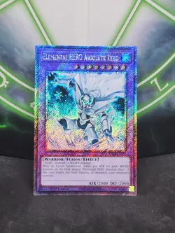 Yugioh Elemental HERO Absolute Zero RA03-EN231 Platinum Secret Rare 1st Ed NM - Image 1