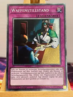 Waffenstillstand RA03-DE105 Platinum Secret Rare Deutsch NM YUGIOH - Image 1