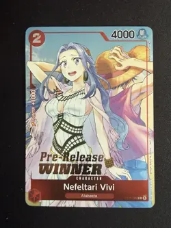 Nefeltari Vivi Pre Release Winner - ST01-009 - One Piece TCG - LP - ⚠Read - Image 1