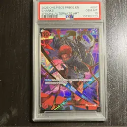 One Piece Shanks PRB02, #007 Alternate Art Foil SP English 2025 PSA 10 - Image 1