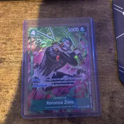One Piece TCG OP-15/EB04 Roronoa Zoro OP13–037 Treasure Rare - Image 1
