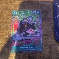 One Piece TCG OP-15/EB04 Roronoa Zoro OP13–037 Treasure Rare - Image 3