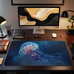 MTG Playmat | Glowing Jellyfish Themed Playmat | Unofficial MTG Playmat - Image 2