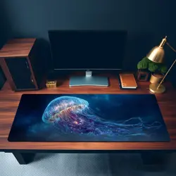 MTG Playmat | Glowing Jellyfish Themed Playmat | Unofficial MTG Playmat - Image 3