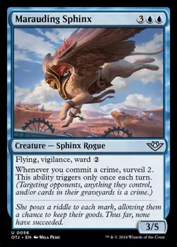 x4 Marauding Sphinx OTJ MTG 56 UNCOMMON M/NM 4x - Image 1