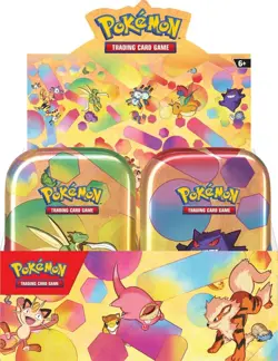 10 x POKEMON 151 SCARLET & VIOLET TCG MINI TINS in Display Box Full Set Unsealed - Image 1