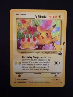 Pokemon TCG Birthday Pikachu 24/53 Celebrations Classic Collection - Image 1