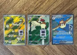 Pokemon TCG Obsidian Flames 3 Cards Pidgey Pidgeotto Pigeon Ex NM - Image 1