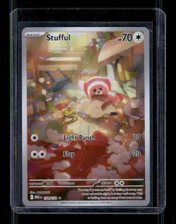 Pokemon Stufful Illustration 154/132 Pokemon Mega Evolution Near Mint Condition - Image 1