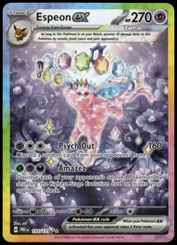 Pokemon Espeon ex Special Illustration Rare SV Prismatic Evolutions 155/131 NM - Image 1