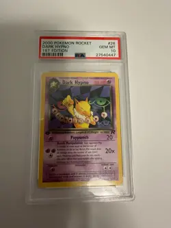 2000 Pokemon Rocket Dark Hypno 1st Edition #26 PSA 10 - Image 3