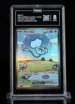 2024 Pokemon PAF EN Mew EX Special illustration Rare tag 8 Bubble Mew - Image 1