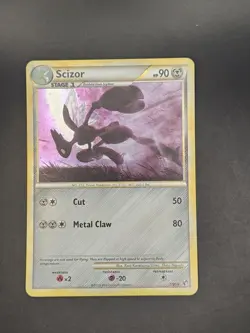 Scizor 7/90 Holo Rare HGSS Undaunted reverse holo - Image 1